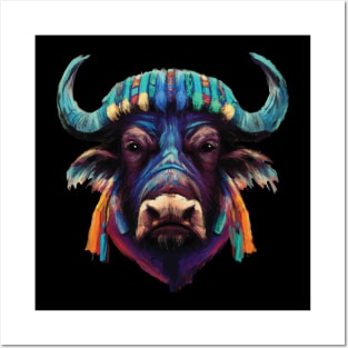 Colorful Buffalo Posters and Art